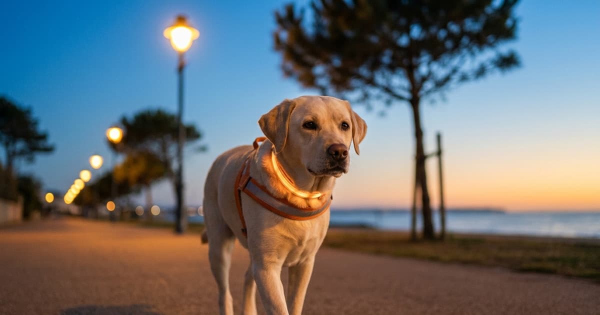 Promener son chien à la nuit tombée : comment voir et être vu